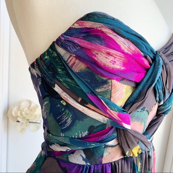 Stunning TED BAKER floor length dress TB 2= US 4 - Picture 4 of 14